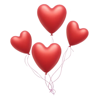 Heart balloons sticker