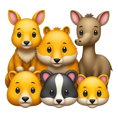 Faça vários animais juntos sticker