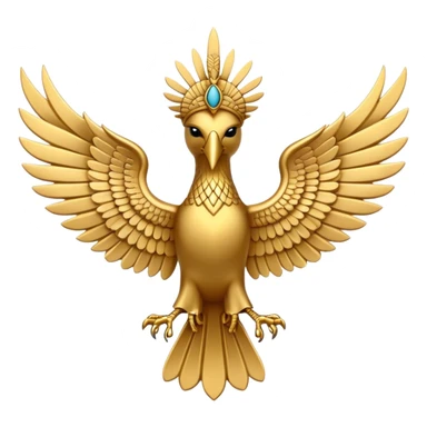 Simplified Faravahar with minimalist design sticker