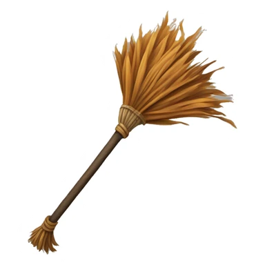 flying broomstick sticker