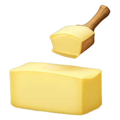 unwrapped stick of butter sticker