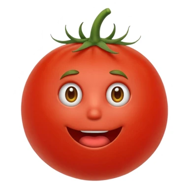 Eine Tomate mit Gesicht und Hände und Füße  sticker