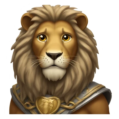 Lion heart sticker