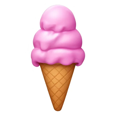 Pink ice-cream  sticker