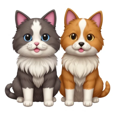 Cat and Dog sticker