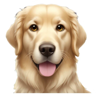 golden retriever with angel wings and halo sticker