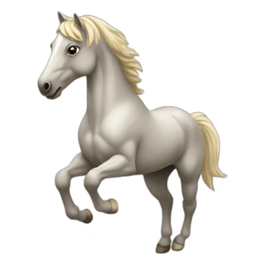 Cheval qui saute  sticker