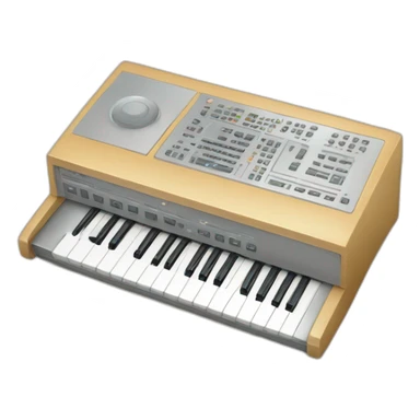 A computer with a music keyboard  sticker