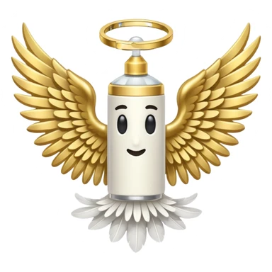 vape with wings and halo sticker