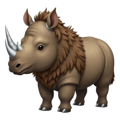 Elasmotherium. Siberian unicorn rhino sticker