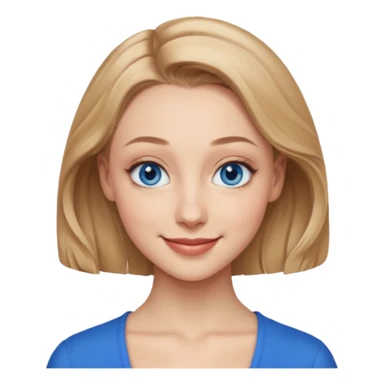 Sarah Gadon with blue eyes sticker