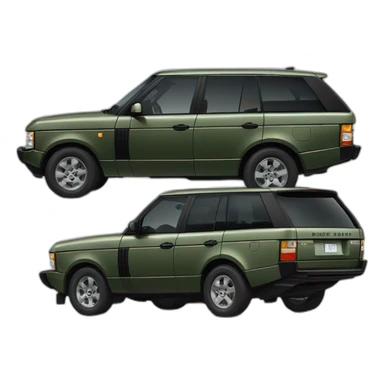 army green 80s range rover sticker