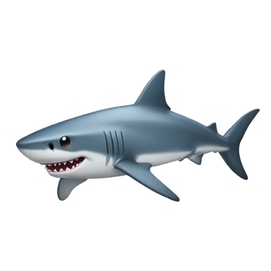 Shark with feet sticker