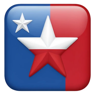 An emoji of the Texan flag sticker