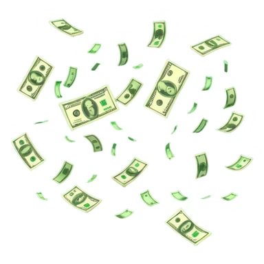 money falling sticker