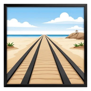 beach runway sticker