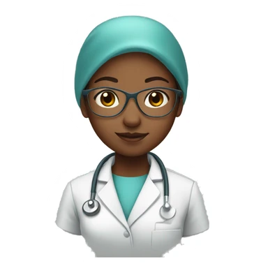 young surgeon girl sticker