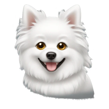 White spitz sticker