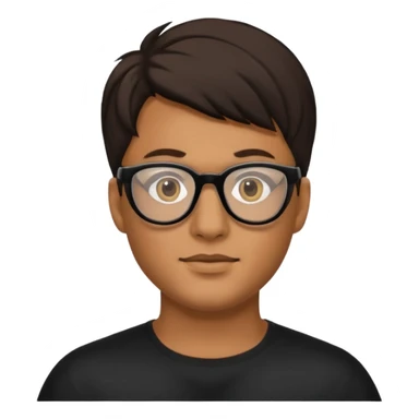 masked man with glasses sticker