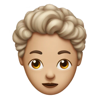 A face with rolled eyes and kisses sticker