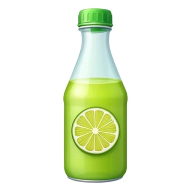 Lime juice bottle sticker