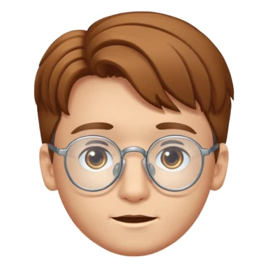 Erstelle mir eine Emoji von einem Jungen. Herkunft: Südamerika, Jung und Gutaussehend, mit durchsichtiger Brille und anderer Frisur  sticker