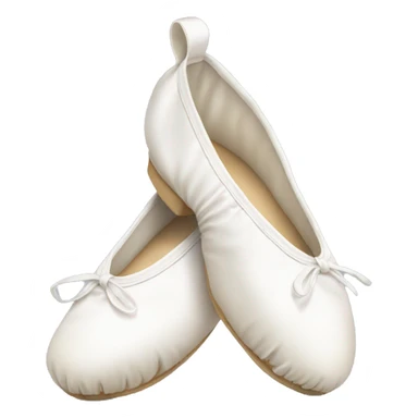 white ballet shoes  sticker