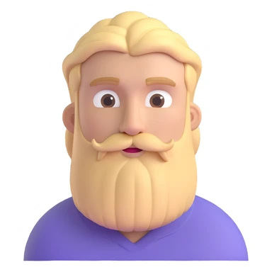 blonde guy with a beard, neutral expression, upper body sticker