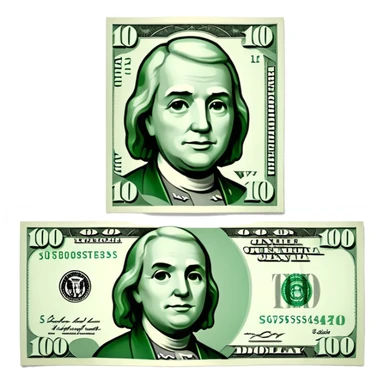 quiero un billete de 100 dolares sticker