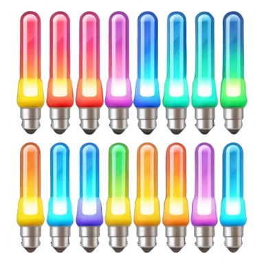 colorfull flash lights sticker