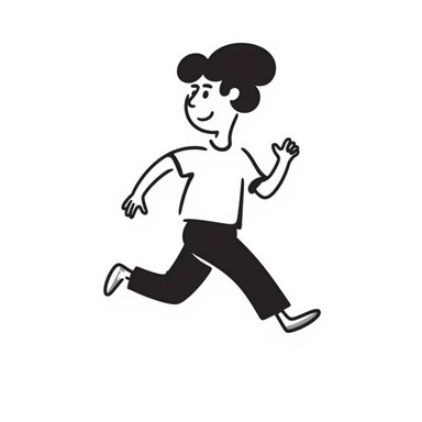 man running sticker