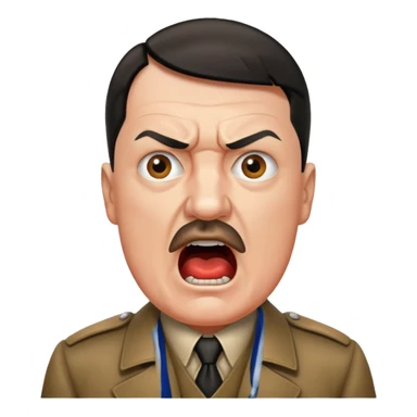 Hitler shouting 271 sticker
