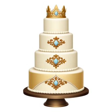 white wedding cake sticker