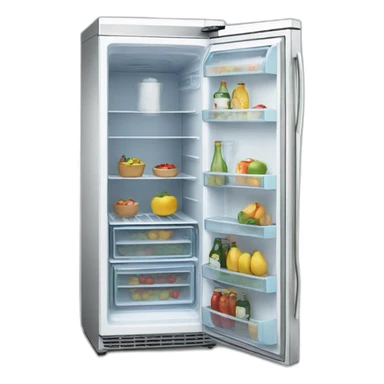 Mid Open Fridge sticker