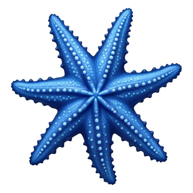 Blue sea star sticker
