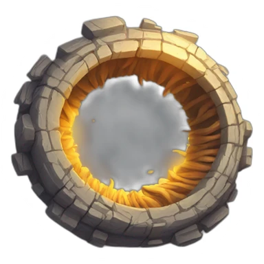 worm hole portal sticker