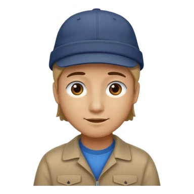 Con un gorro para atras sticker