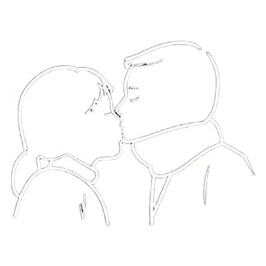 beautiful romantic kiss sticker