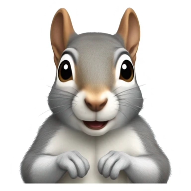 grey squirrel sticker