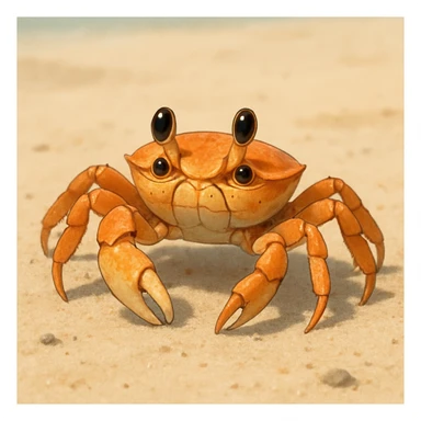 young crab, variation 3 sticker