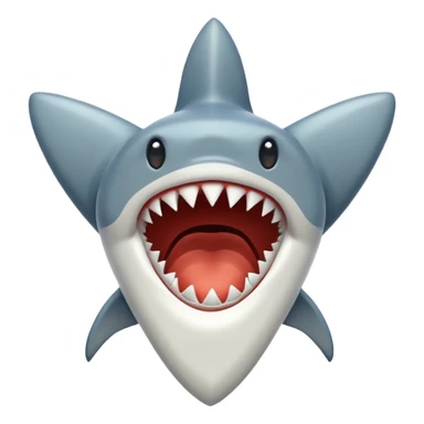 Shark tooth emoji  sticker