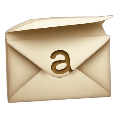 Letter A three-dimensional sticker