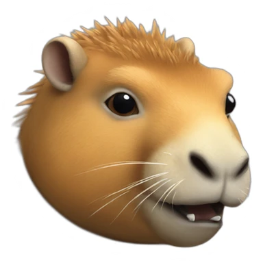 dinosaur-capybara taekwondo sticker