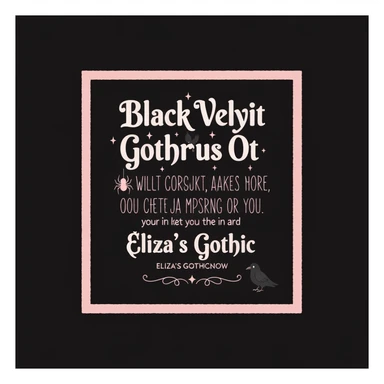 goth banner, cute, expressive, minimal, variation 2 sticker