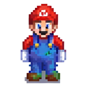 Modern Super Mario sticker