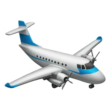Plane on airstrip sticker