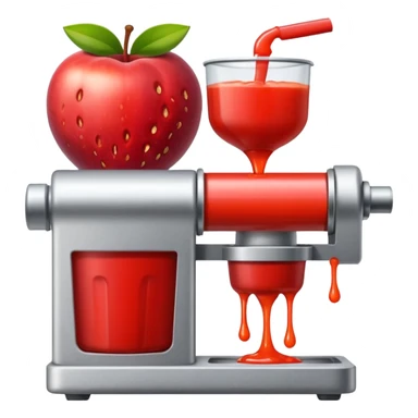 mac os icon fruit being squeezed pressed sticker