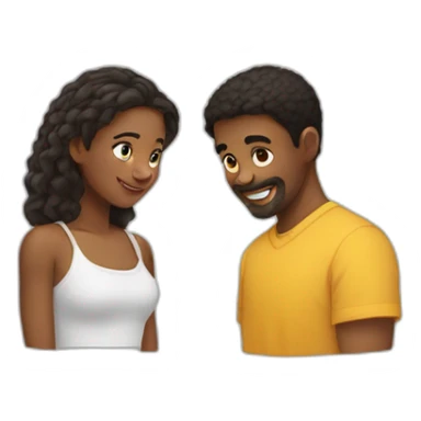 biily et amine sticker