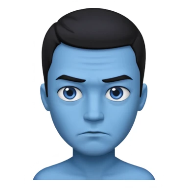 اینوجی یک تیو آبی زنگ بدع sticker