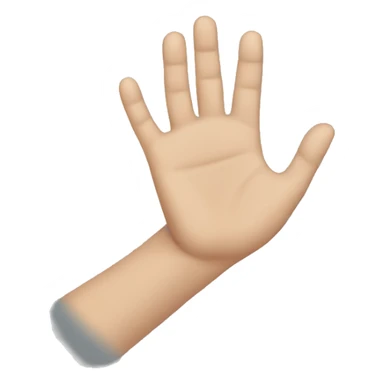 hand covering face sticker